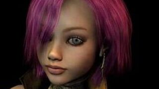 Sexy 3d animated stripper dancing in panties porn video